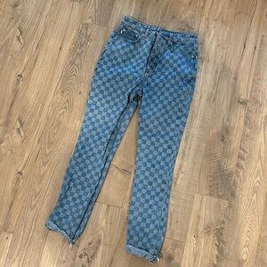 Lovers and friends checkered jeans
